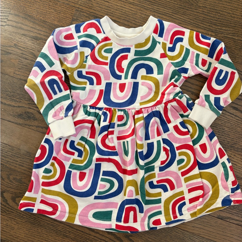 Hanna Andersson Rainbow Sweatshirt Dress
